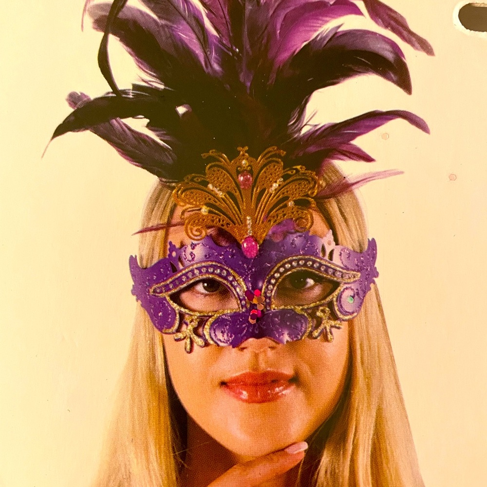 Masquerade Feather Mask
